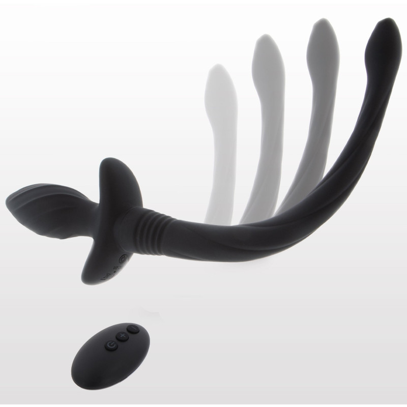 TABOOM Plug Vibrant Queue de Chien Wiggle Tail 9 x 4cm Noir